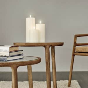 LED Pillar Candle Nordic White - 7,8 x 20 cm