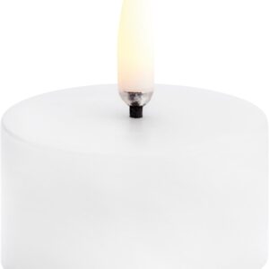 LED Pillar Candle, Nordic White, Smooth, 5x2,8 cm