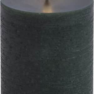 LED Pillar Candle, Pine Green, Rustic, 7,8 x 10,1 cm 4/24