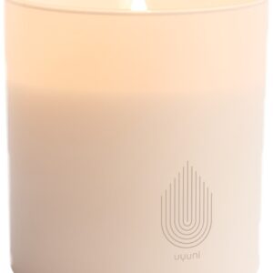 LED Rechargeable Glass Candle, Vanilla, 9,2x10,2 cm