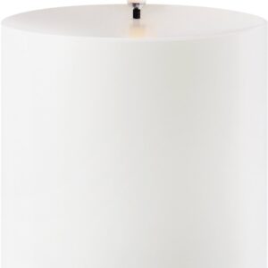 Outdoor LED Pillar Candle, White, 8,4x10 cm