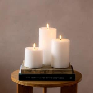 Rika LED bloklys Ø 10 x 10-15-20 cm 3 stk