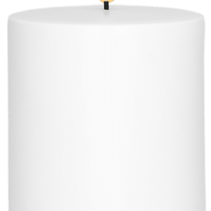 Skandi - LED Bloklys Ø7,5 cm x H15 cm - Udendørs - Hvid