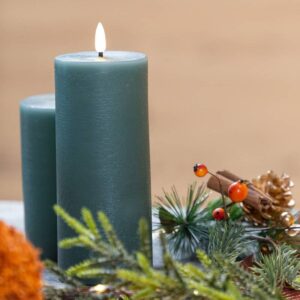 Rustikt LED Bloklys Grøn