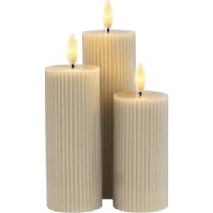 Sirius Smilla LED bloklys, genopladelig, grå