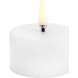 6 stk Uyuni LED bloklys, batteri, hvid