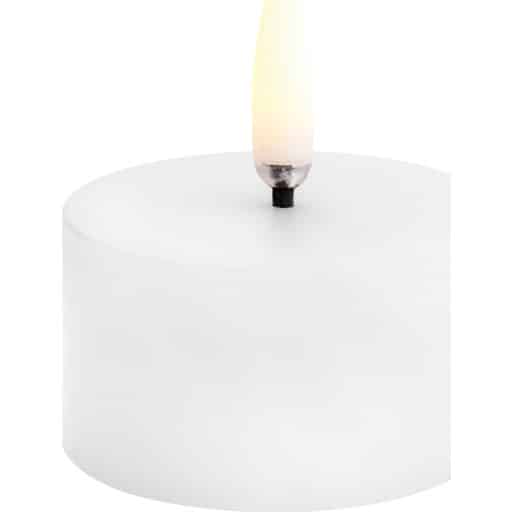 6 stk Uyuni LED bloklys, batteri, hvid
