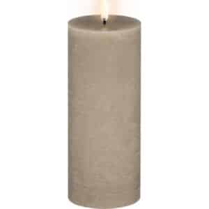 4 stk Uyuni LED bloklys, batteri, beige