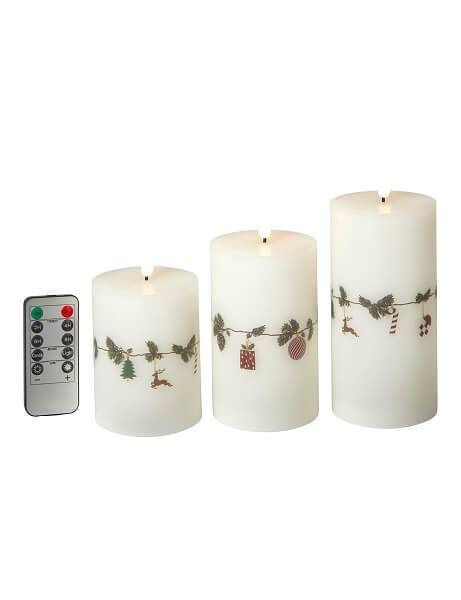 Da'core LED Bloklys Juleguirlande 3-pak